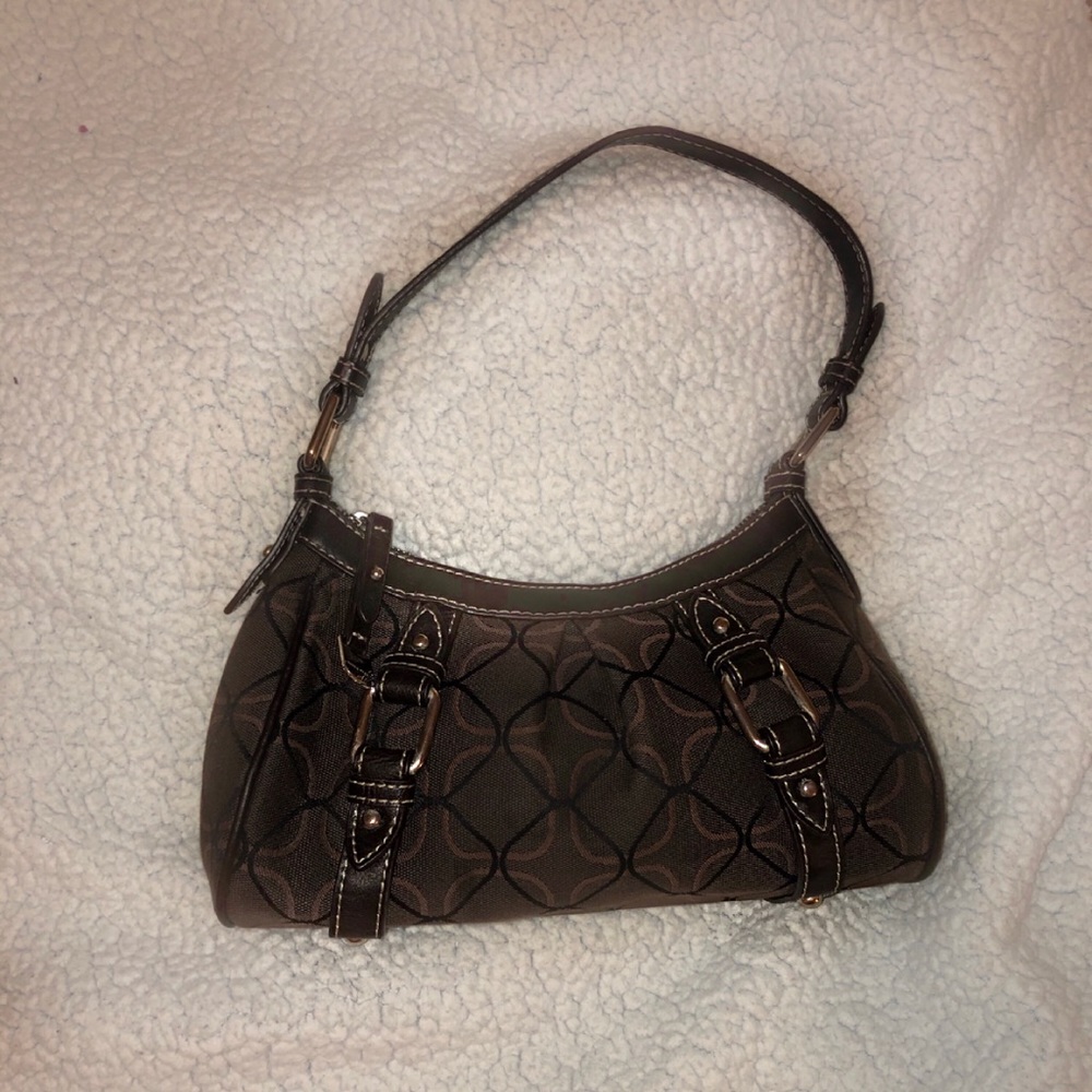 Nine West Brown Purse with silver hardware